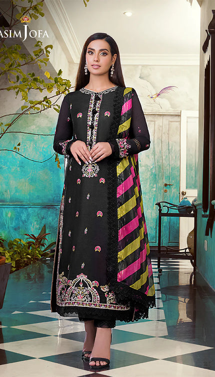 AJIM-11 EMBROIDERED PAPER COTTON 3 PCS