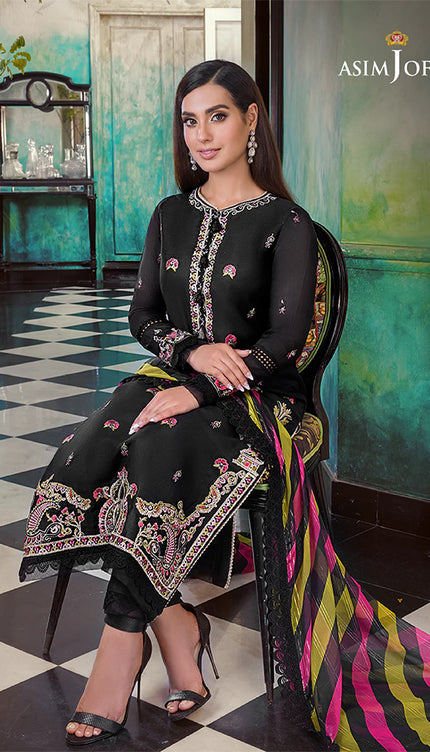 AJIM-11 EMBROIDERED PAPER COTTON 3 PCS
