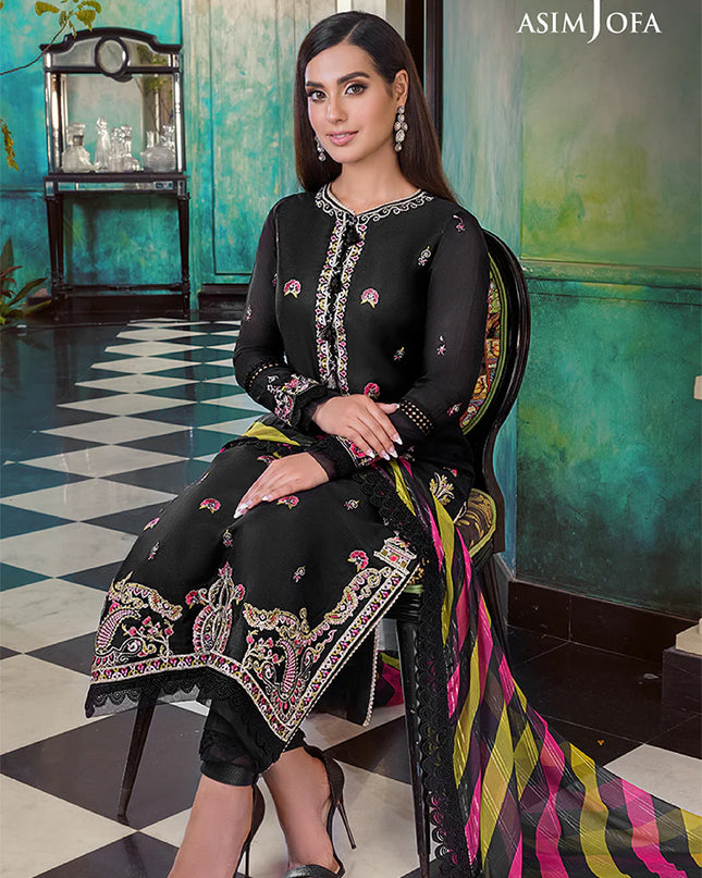 AJIM-11 EMBROIDERED PAPER COTTON 3 PCS