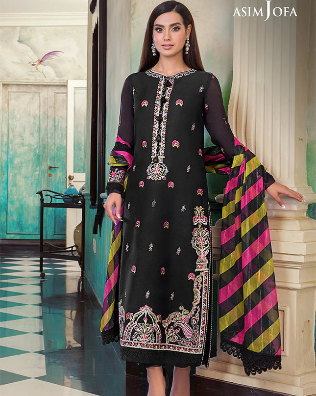 AJIM-11 EMBROIDERED PAPER COTTON 3 PCS