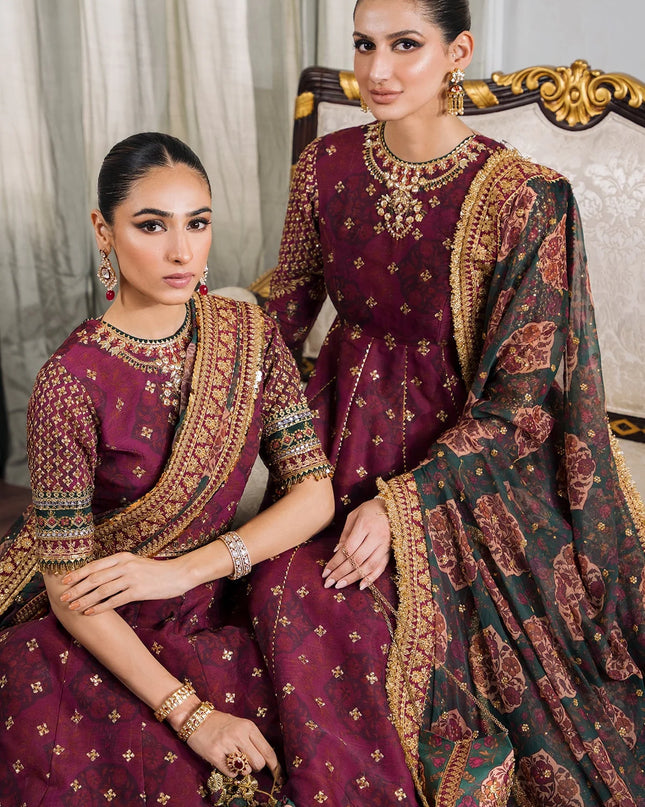 EMBROIDERED CHIFFON CH12-03