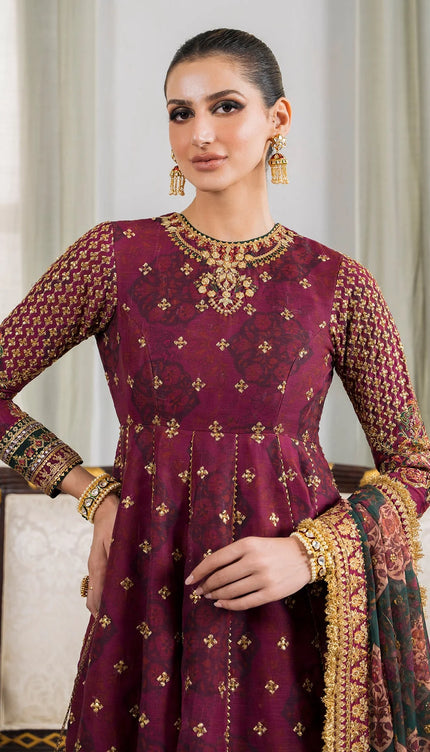 EMBROIDERED CHIFFON CH12-03