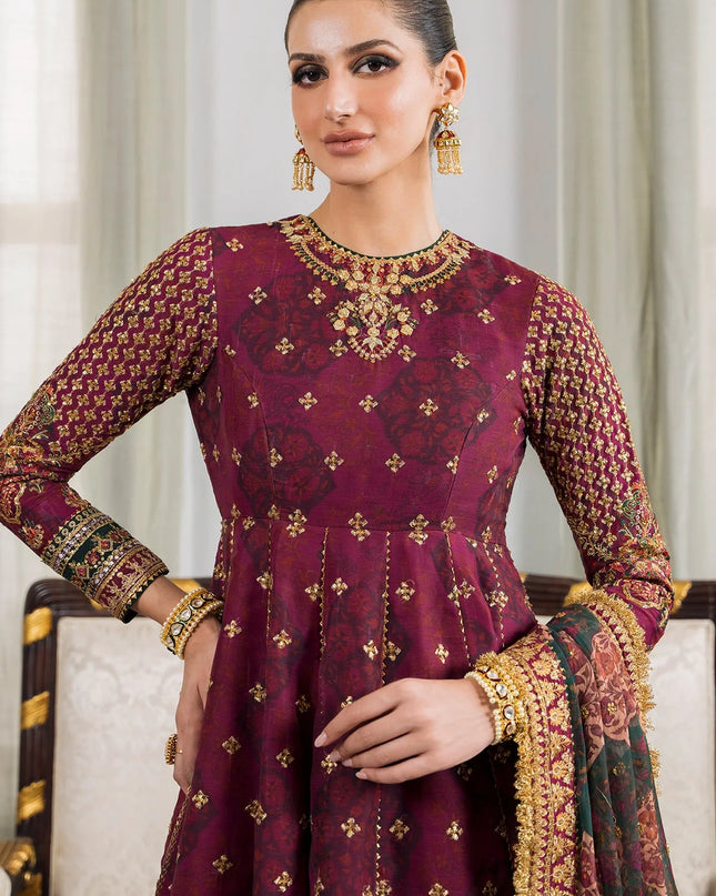 EMBROIDERED CHIFFON CH12-03