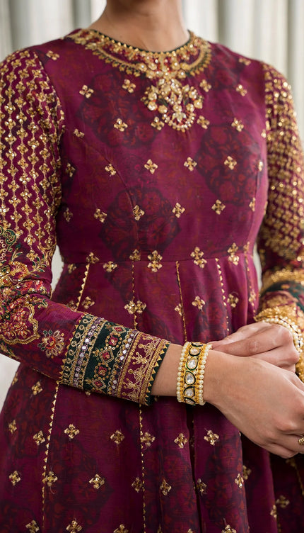 EMBROIDERED CHIFFON CH12-03