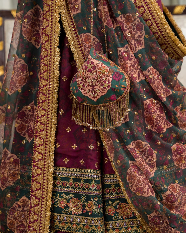 EMBROIDERED CHIFFON CH12-03