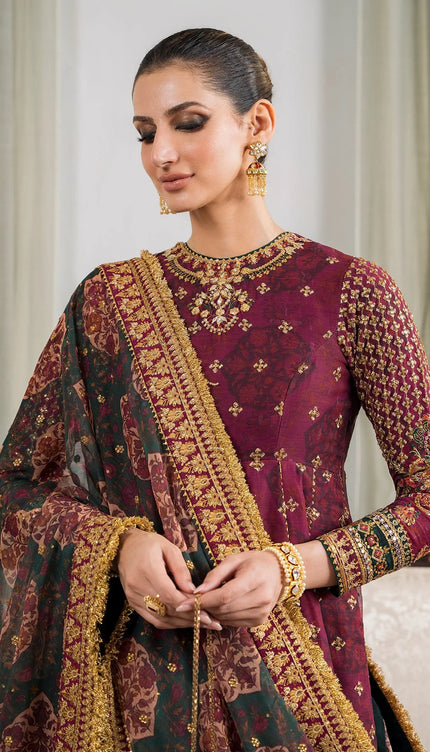 EMBROIDERED CHIFFON CH12-03