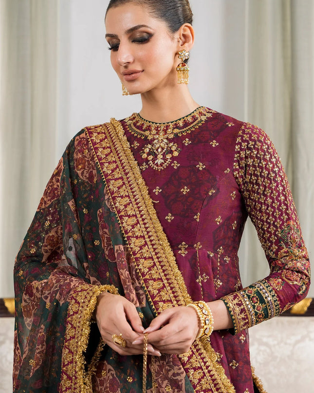 EMBROIDERED CHIFFON CH12-03