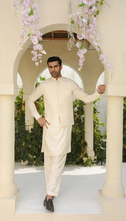 Off White Shalwar Kameez