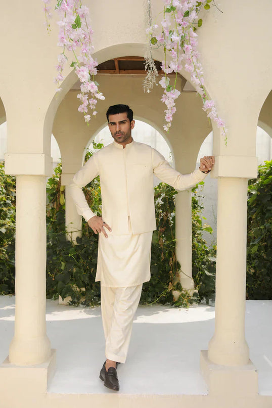 Off White Shalwar Kameez