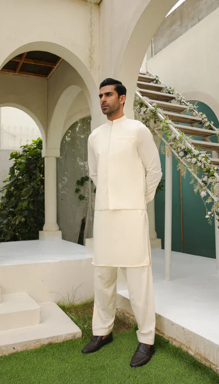 Off White Shalwar Kameez