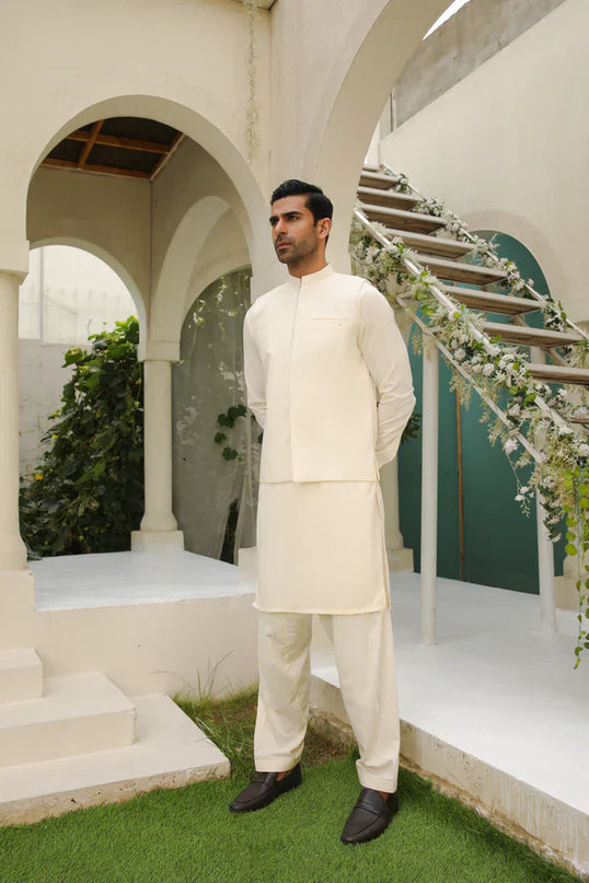 Off White Shalwar Kameez