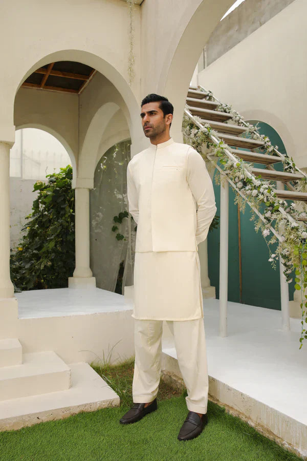 Off White Shalwar Kameez