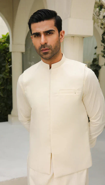 Off White Shalwar Kameez