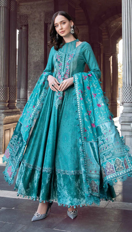 Stitched Linen | Teal DL-1105