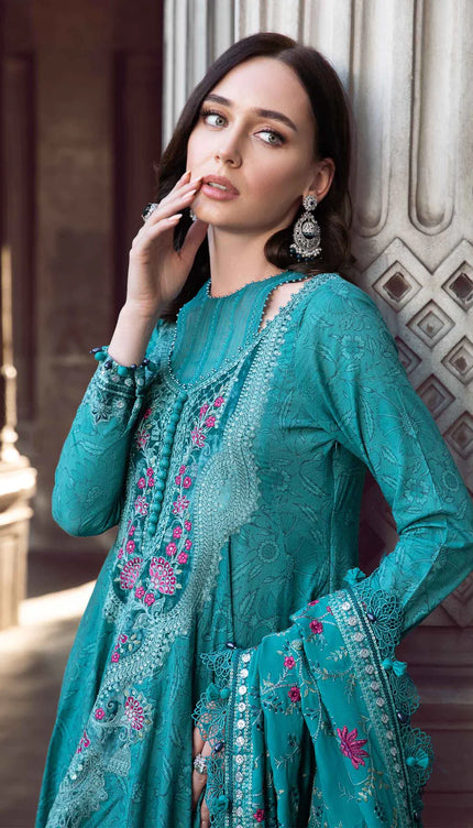 Stitched Linen | Teal DL-1105