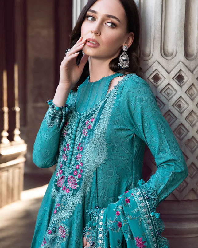 Stitched Linen | Teal DL-1105