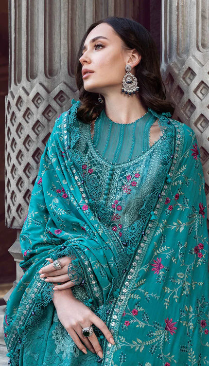 Stitched Linen | Teal DL-1105