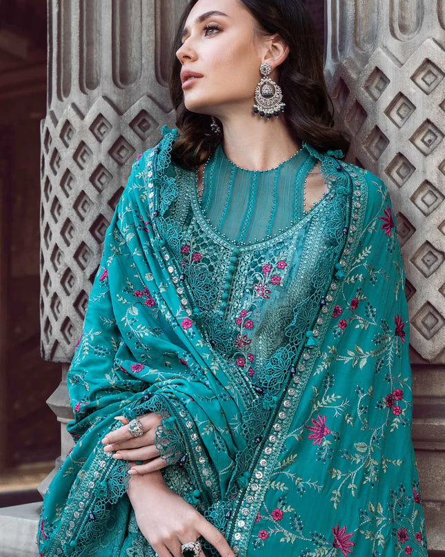 Stitched Linen | Teal DL-1105