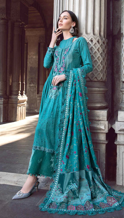 Stitched Linen | Teal DL-1105
