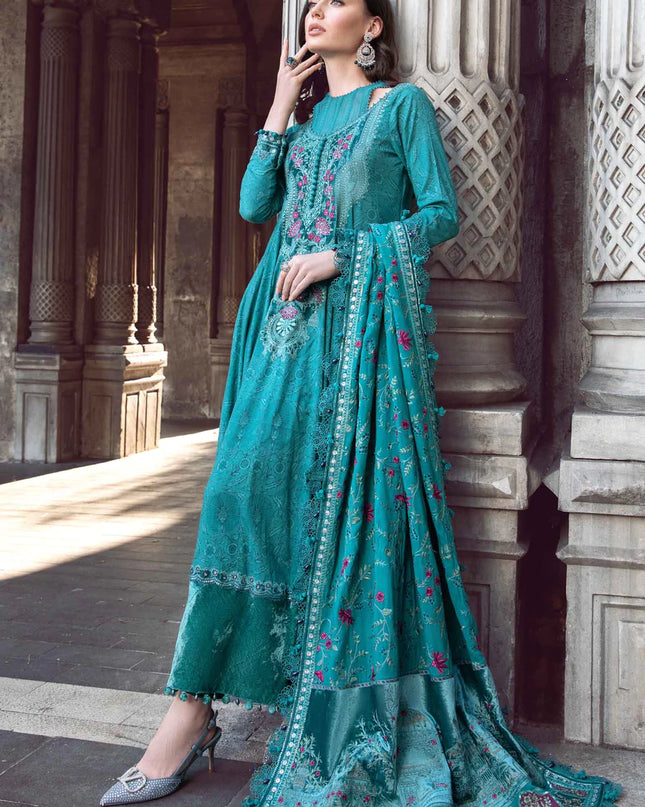 Stitched Linen | Teal DL-1105