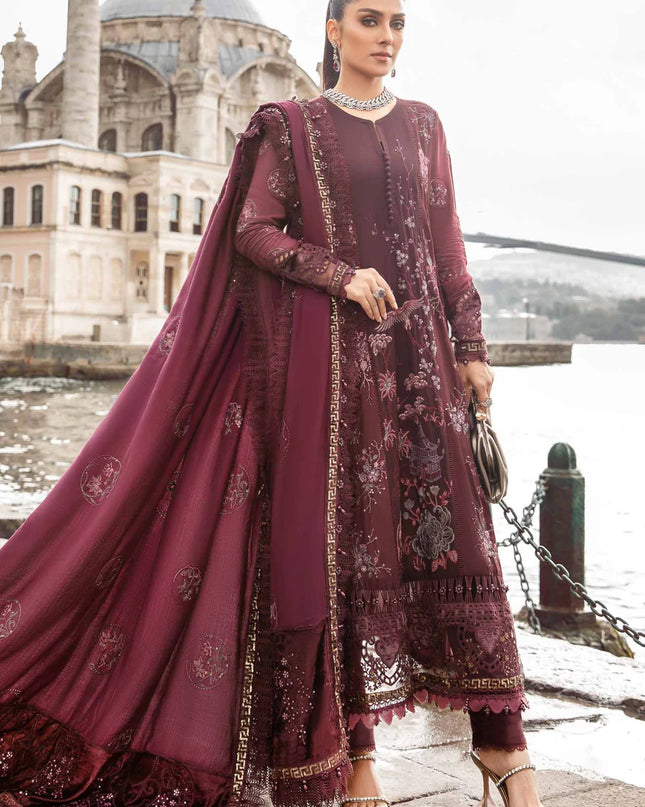 Stitched Linen | Aubergine DL-1103