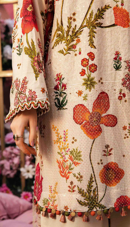 3 Piece Stitched Embroidered Lawn Suit | MPT-2607-A
