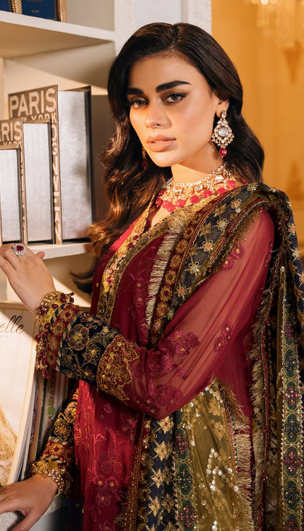 EMBROIDERED CHIFFON CH12-07
