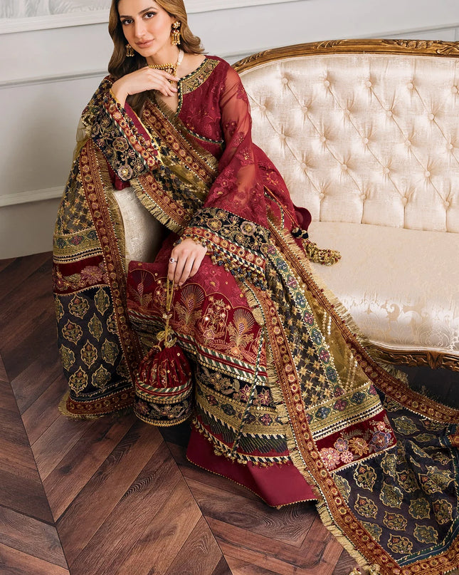 EMBROIDERED CHIFFON CH12-07