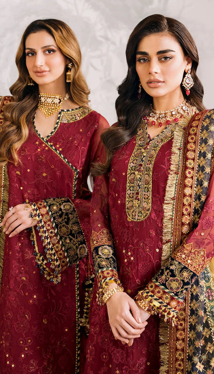 EMBROIDERED CHIFFON CH12-07