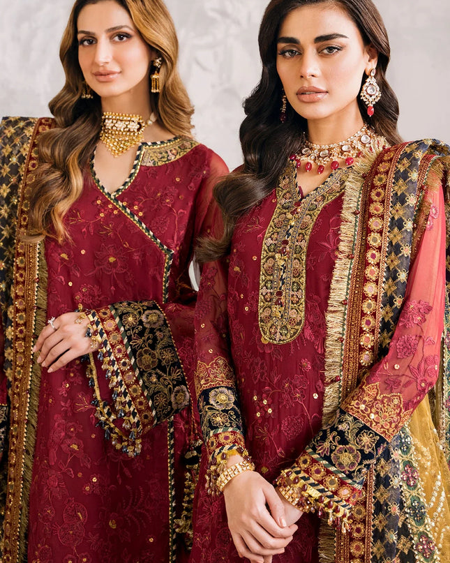 EMBROIDERED CHIFFON CH12-07
