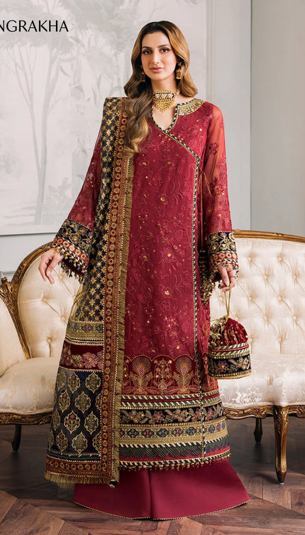 EMBROIDERED CHIFFON CH12-07
