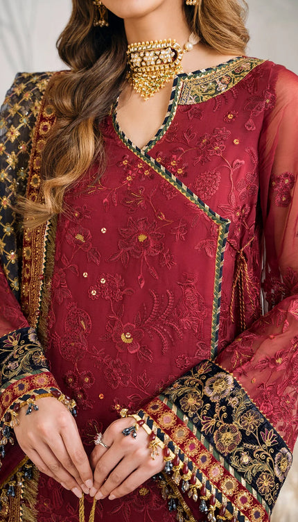 EMBROIDERED CHIFFON CH12-07
