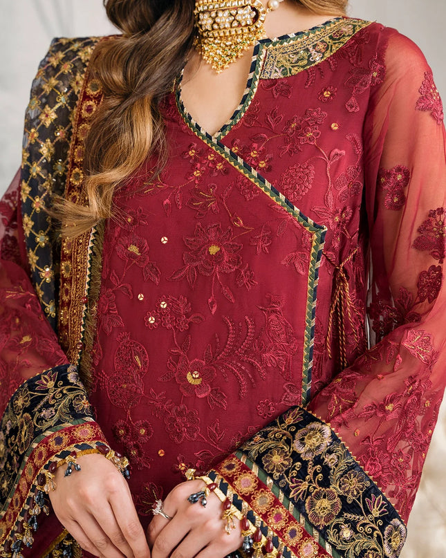 EMBROIDERED CHIFFON CH12-07
