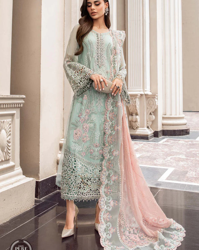 Stitched Chiffon | MPC-23-104 Mint Green