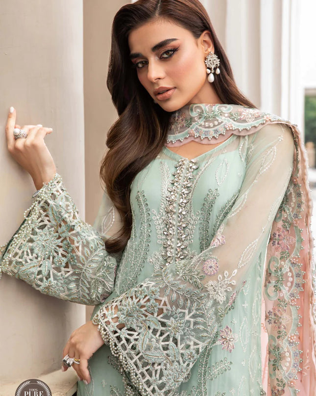 Stitched Chiffon | MPC-23-104 Mint Green