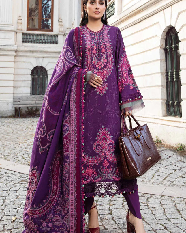 Unstitched Linen | Purple DL-1108