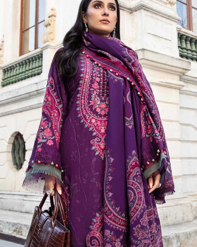 Unstitched Linen | Purple DL-1108