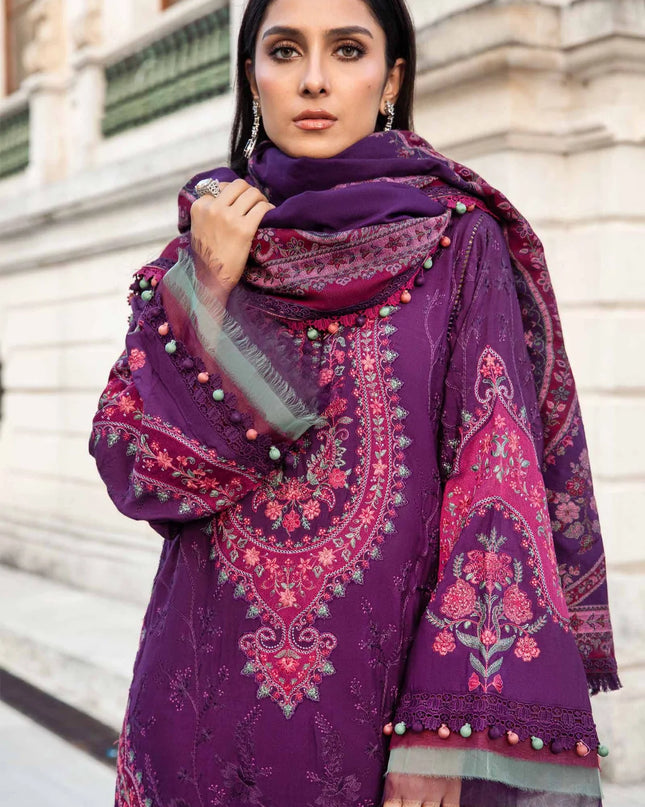 Unstitched Linen | Purple DL-1108