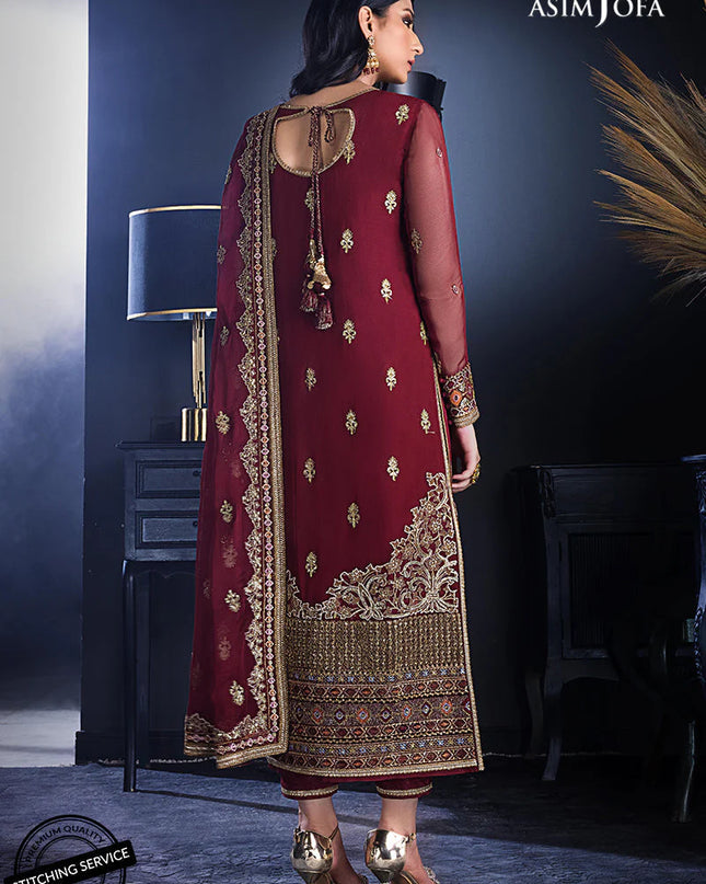 AJRE-02 EMBROIDERED CHIFFON 3 PCS