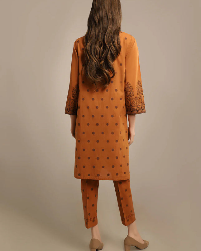 Cotton Jacquard Stitched 2 Piece (Shirt/Trouser)