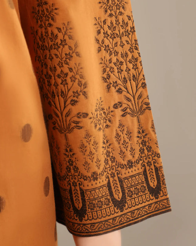 Cotton Jacquard Stitched 2 Piece (Shirt/Trouser)
