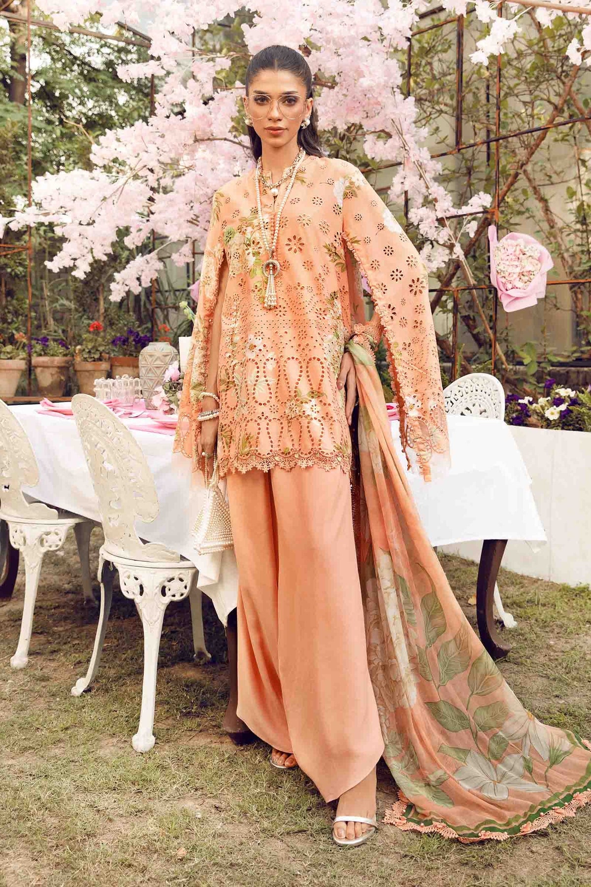 3 Piece Stitched Embroidered Lawn Suit | MPT-2602-A