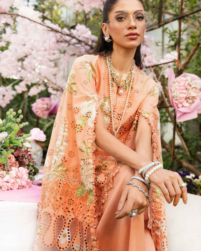 3 Piece Stitched Embroidered Lawn Suit | MPT-2602-A
