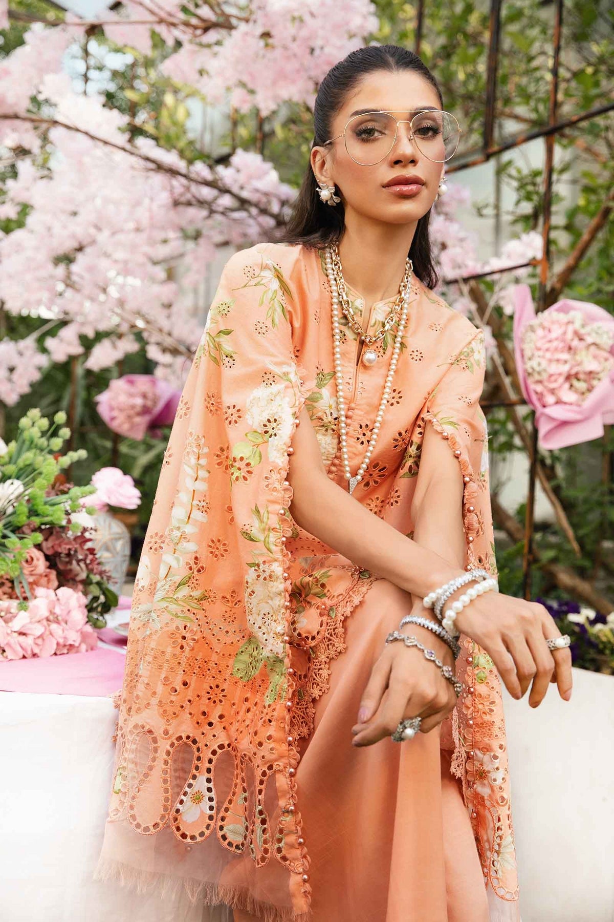 3 Piece Stitched Embroidered Lawn Suit | MPT-2602-A