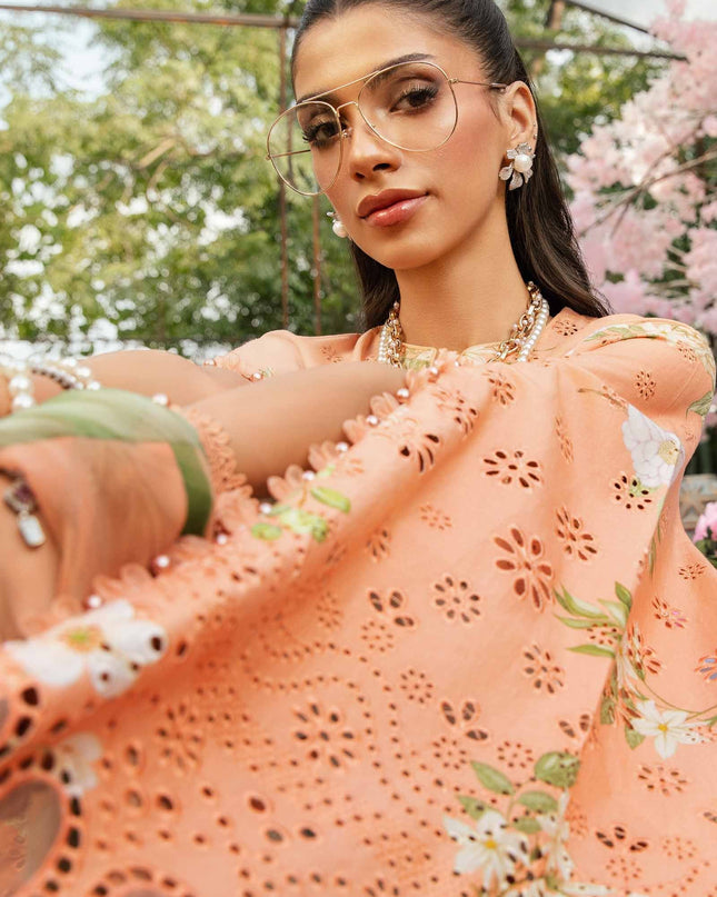 3 Piece Stitched Embroidered Lawn Suit | MPT-2602-A