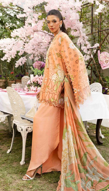 3 Piece Stitched Embroidered Lawn Suit | MPT-2602-A