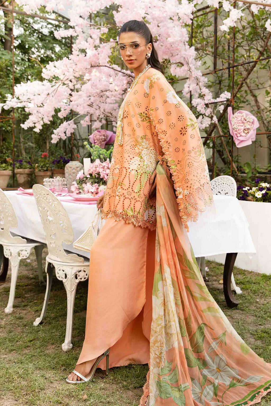 3 Piece Stitched Embroidered Lawn Suit | MPT-2602-A
