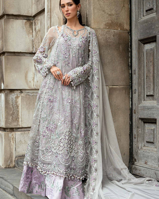 3 Piece Stitched Embroidered Net Suit