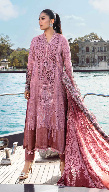 Unstitched Linen | Ash Pink DL-1106
