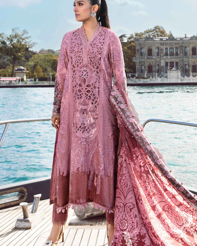 Unstitched Linen | Ash Pink DL-1106